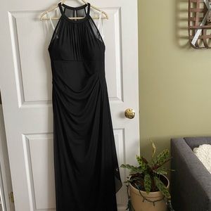 David’s Bridal black gown